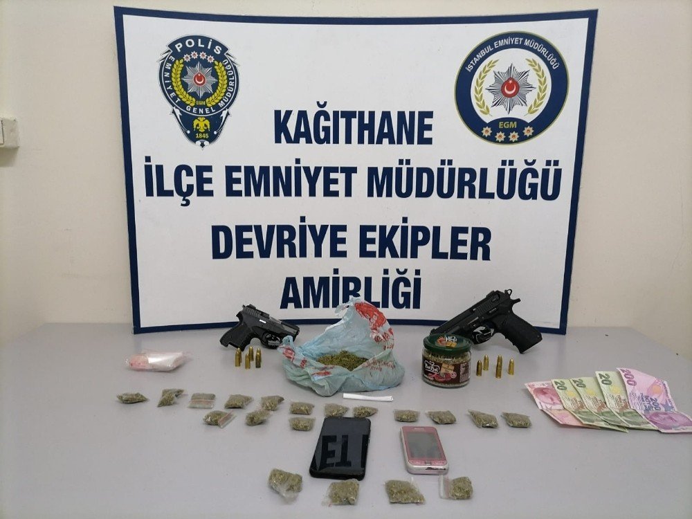 İ̇stanbul’da Silahlı Torbacılar Tartışmada Havaya Ateş Açınca Yakalandı