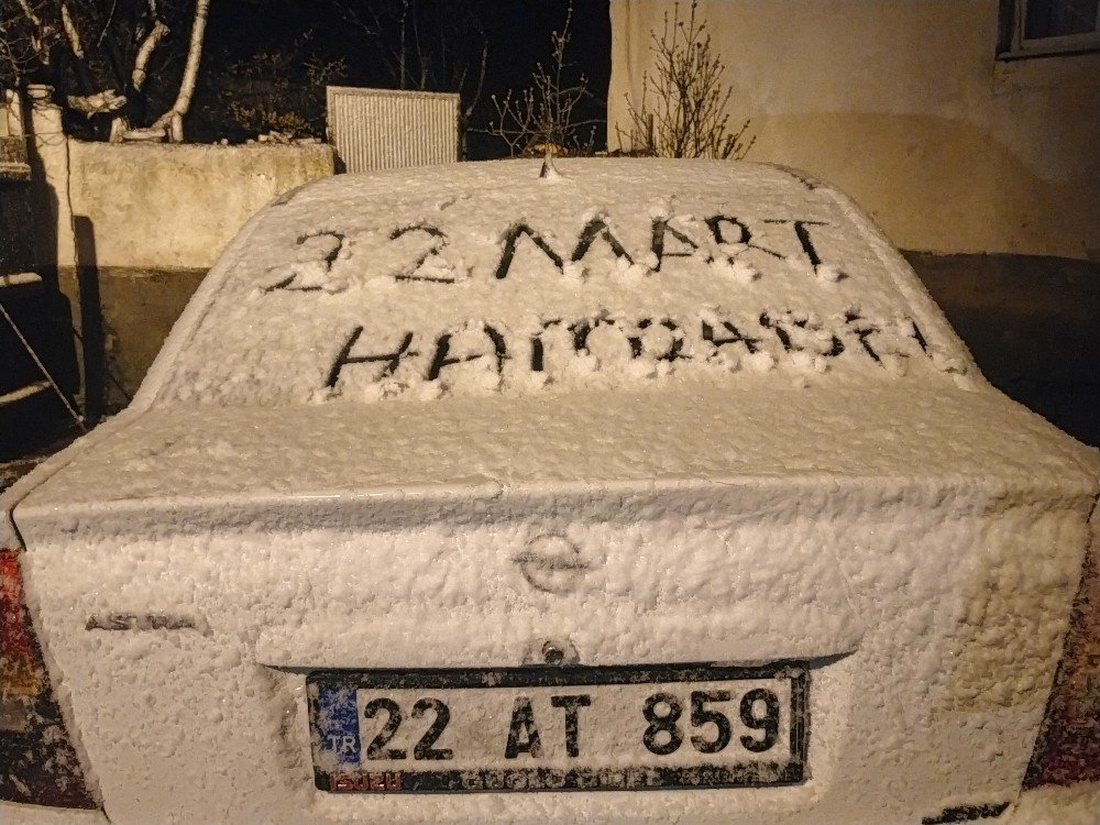 Edirne’de Kar