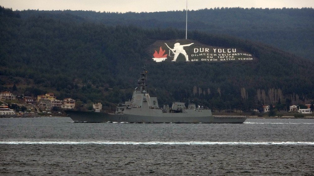 İ̇spanya Savaş Gemisi Çanakkale Boğazı’ndan Geçti