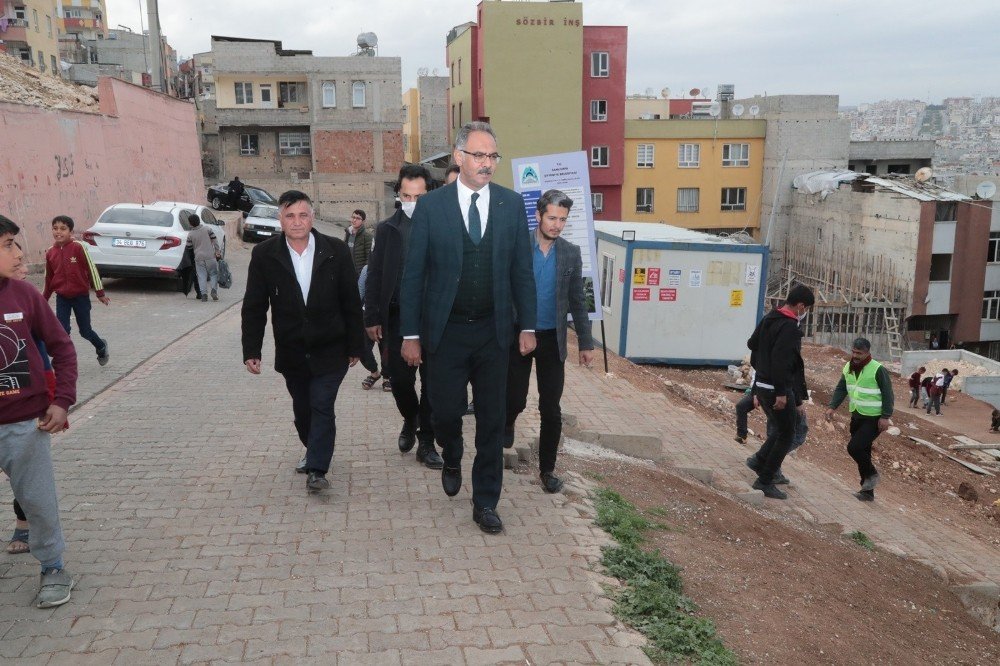 Kuş, Eyyübiye’de Şelale Park Ve Kitap Otağı Yapım Alanını İnceledi