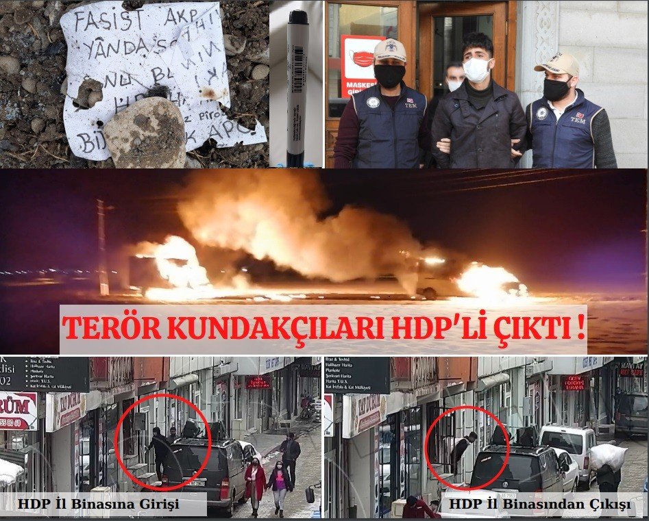 Ağrı’da Terör Kundakçıları Hdp’li Çıktı