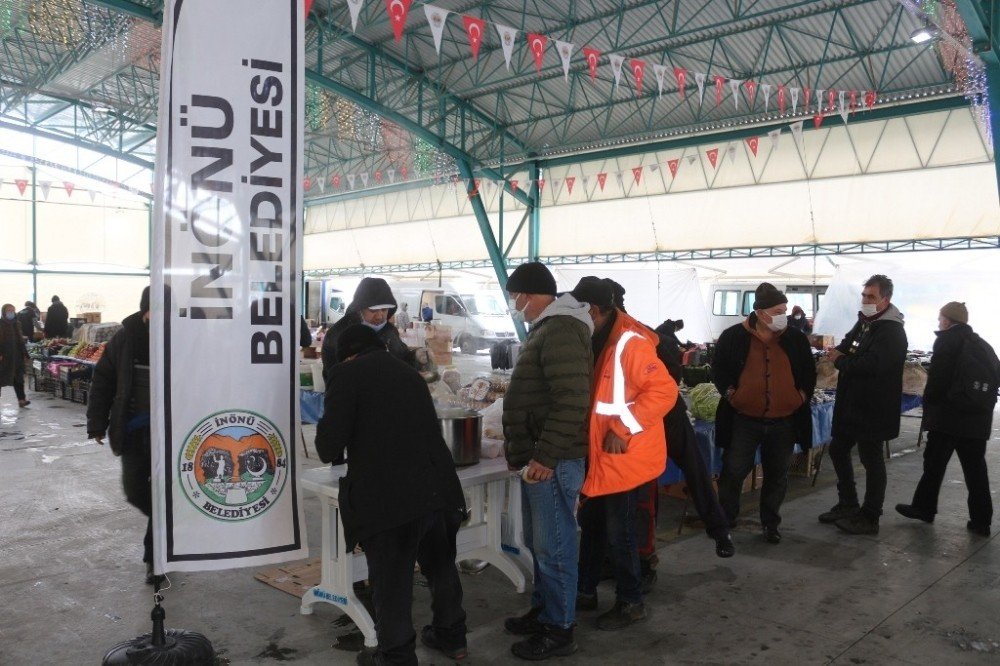 İ̇nönü Belediyesi Esnafın İçini Isıtıyor