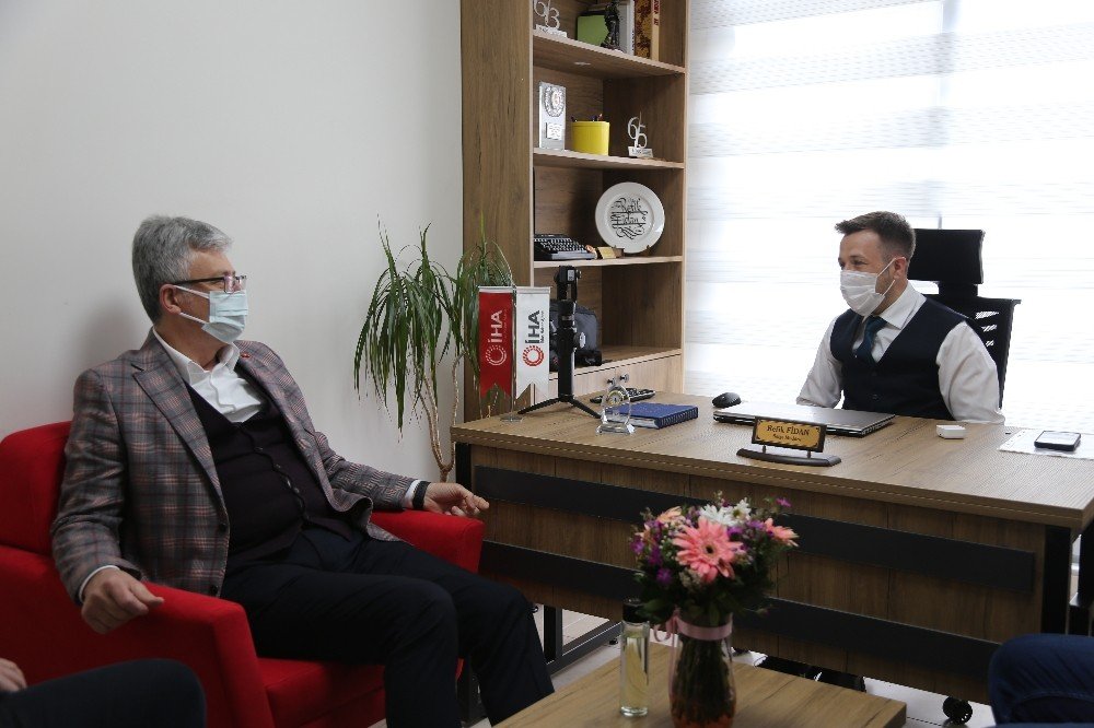 Ak Parti İ̇l Başkanı Mehmet Ellibeş İ̇ha’yı Ziyaret Etti