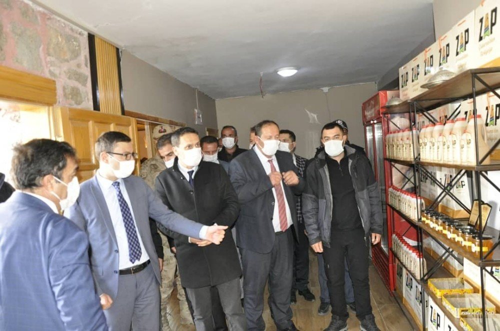 Dap Heyeti Çukurca’da İncelemelerde Bulundu
