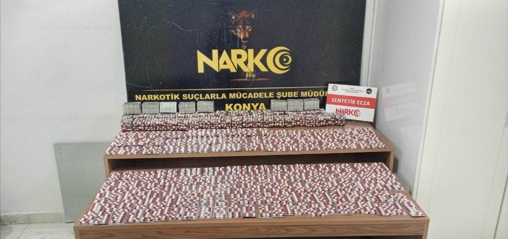 Konya’da 15 Bin 294 Adet Uyuşturucu Hap Ele Geçirildi