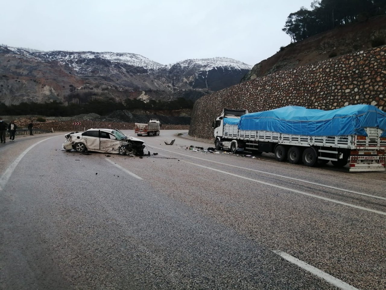 Malatya’da Otomobil İle Tır Çarpıştı: 2 Yaralı