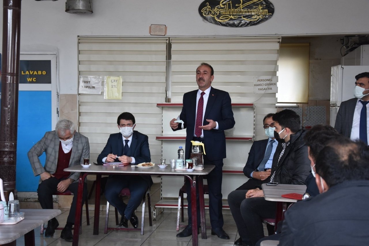 Kaymakam Cebeci Ve Başkan Şahin Tomarza Sanayi Esnafı İle Bir Araya Geldi