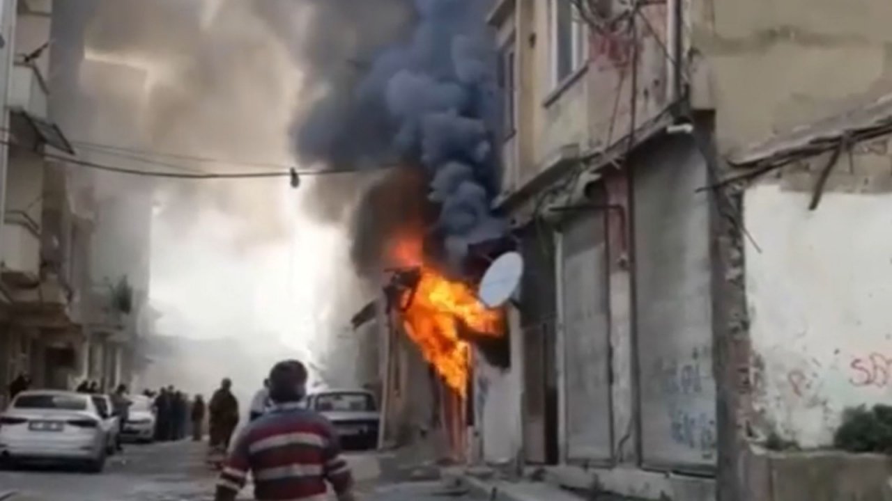 Hatay’da İş Yeri Yangını