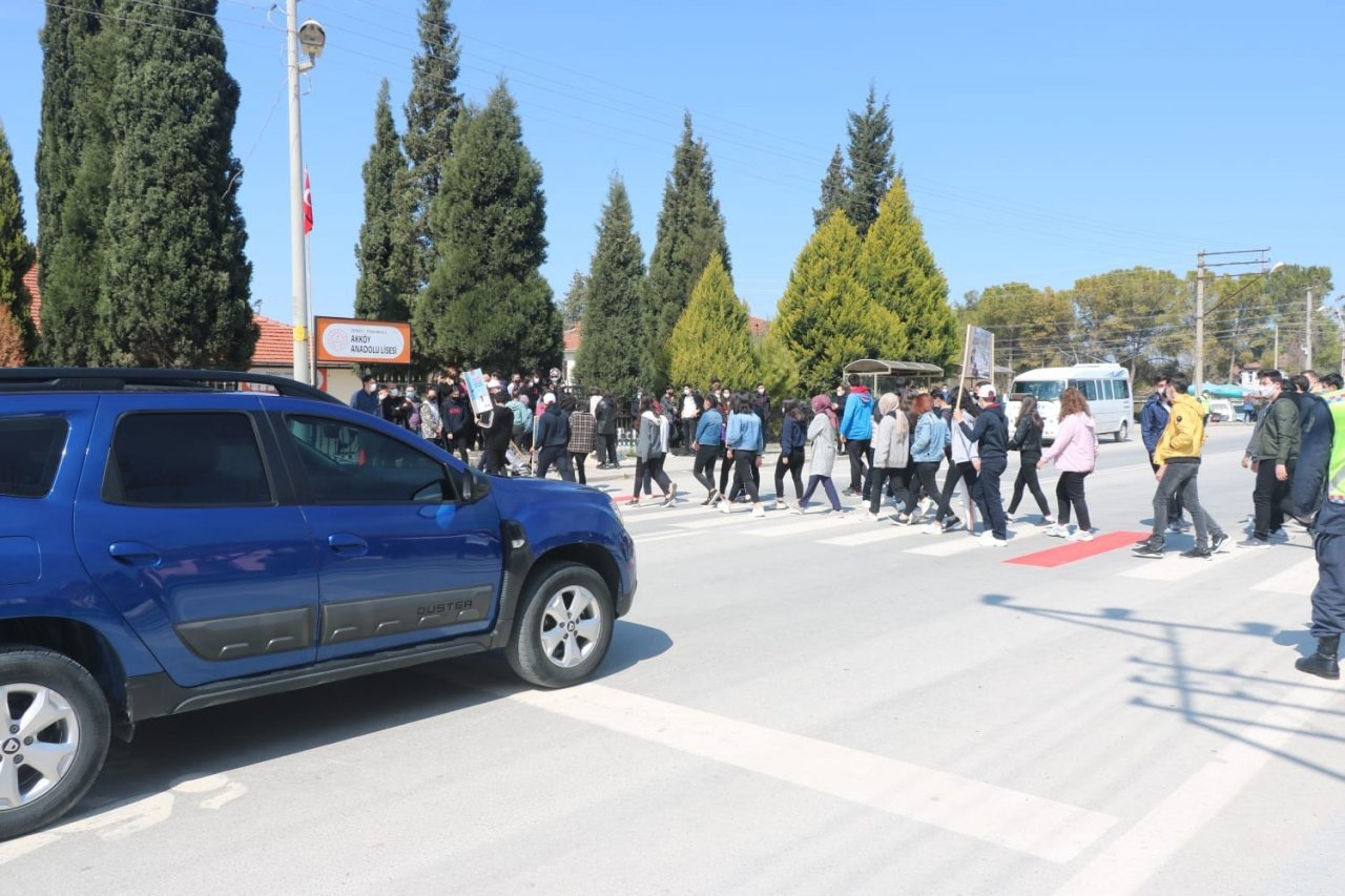 Denizli’de Jandarmadan ’yayalar Kırmızı Çizgimizdir’ Denetimi