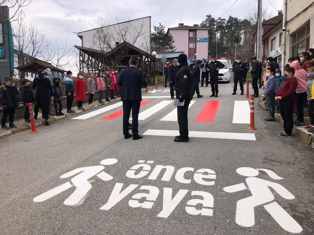 Yığılca’da Önce Yaya Uygulaması Yapıldı