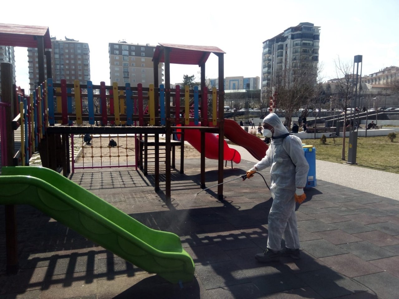 Kırıkkale’de Oyun Grupları Dezenfekte Ediliyor
