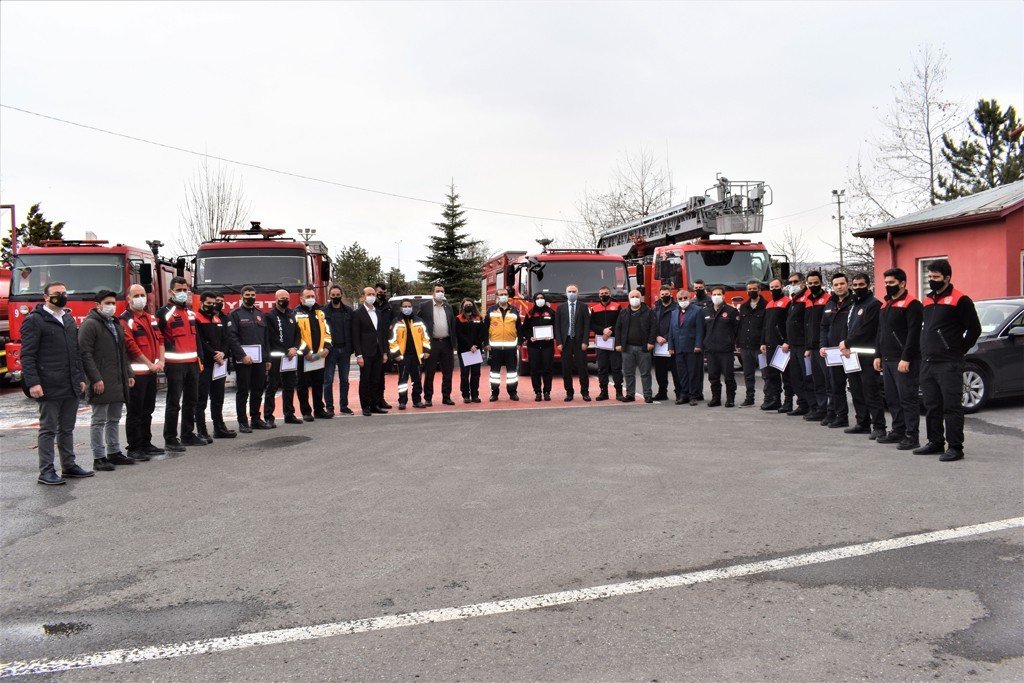 Sivas Belediyesi, İtfaiye Erlerine İlk Yardım Sertifikası
