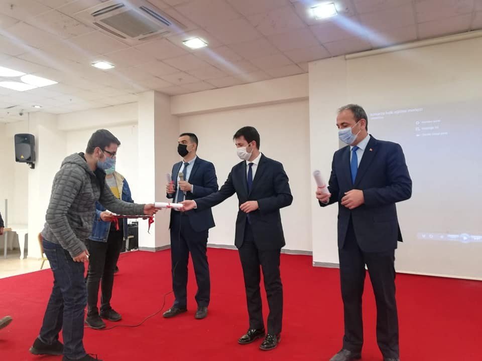 Tomarza’da Sürü Yönetim Elemanı Kursunu Tamamlayan Kursiyerlere Sertifikaları Verildi