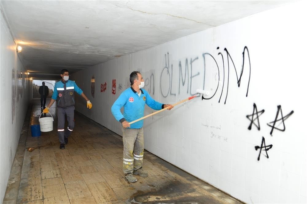 Alanya’da Alt Geçitlerde Yazlık Temizlik