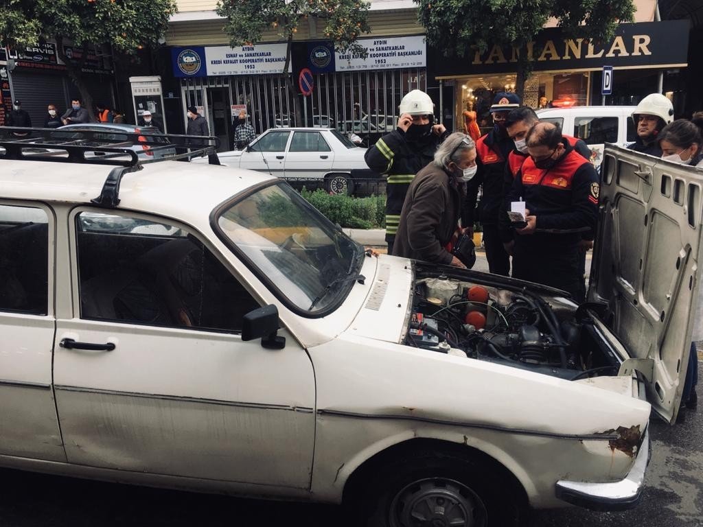 Lpg’li Otomobilde Çıkan Yangın Panik Oluşturdu