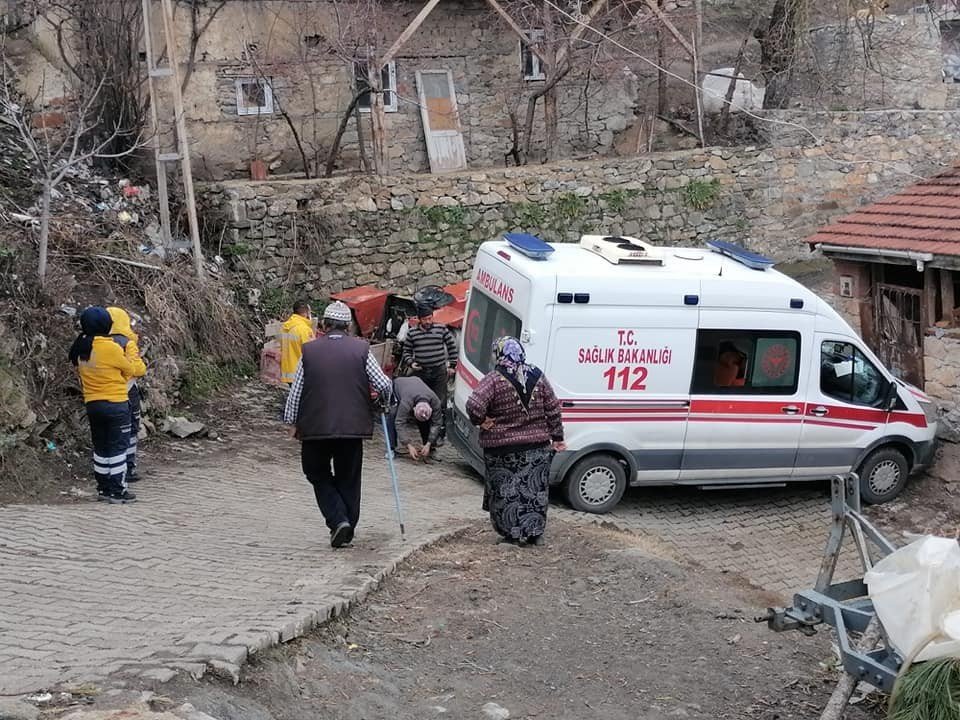 Korona Hastasını Almaya Giden Ambulans Kaza Yaptı