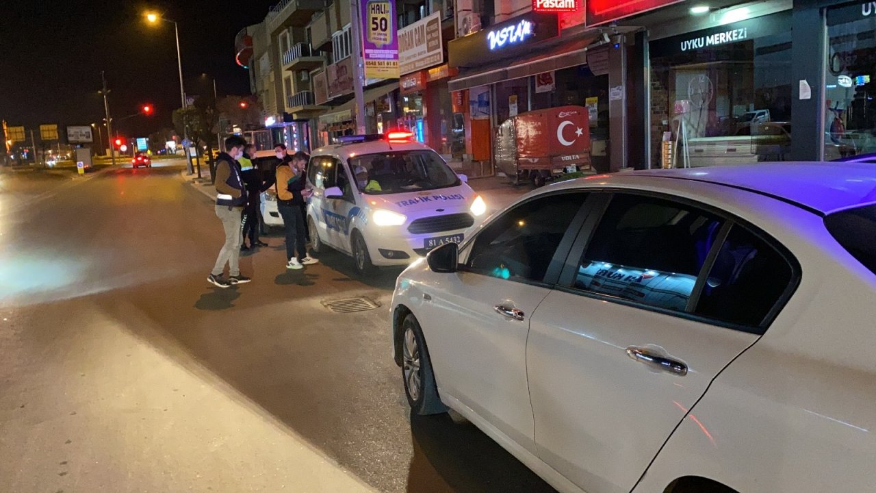 Ehliyetsiz Sürücü Gece Kartallarından Kaçamadı