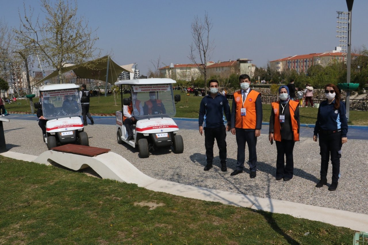 Atatürk Kent Park’ta Covid-19 Denetimi