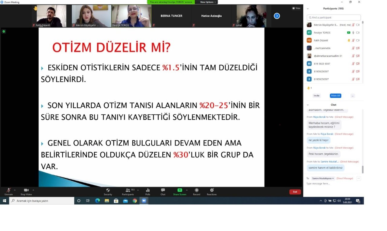 Otizm Bilinçli Aile Projesi İle 300 Aileye Eğitim Verildi