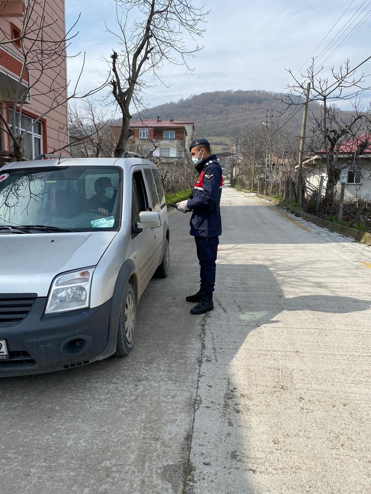 Samsun’da Jandarmadan Korona Denetimi