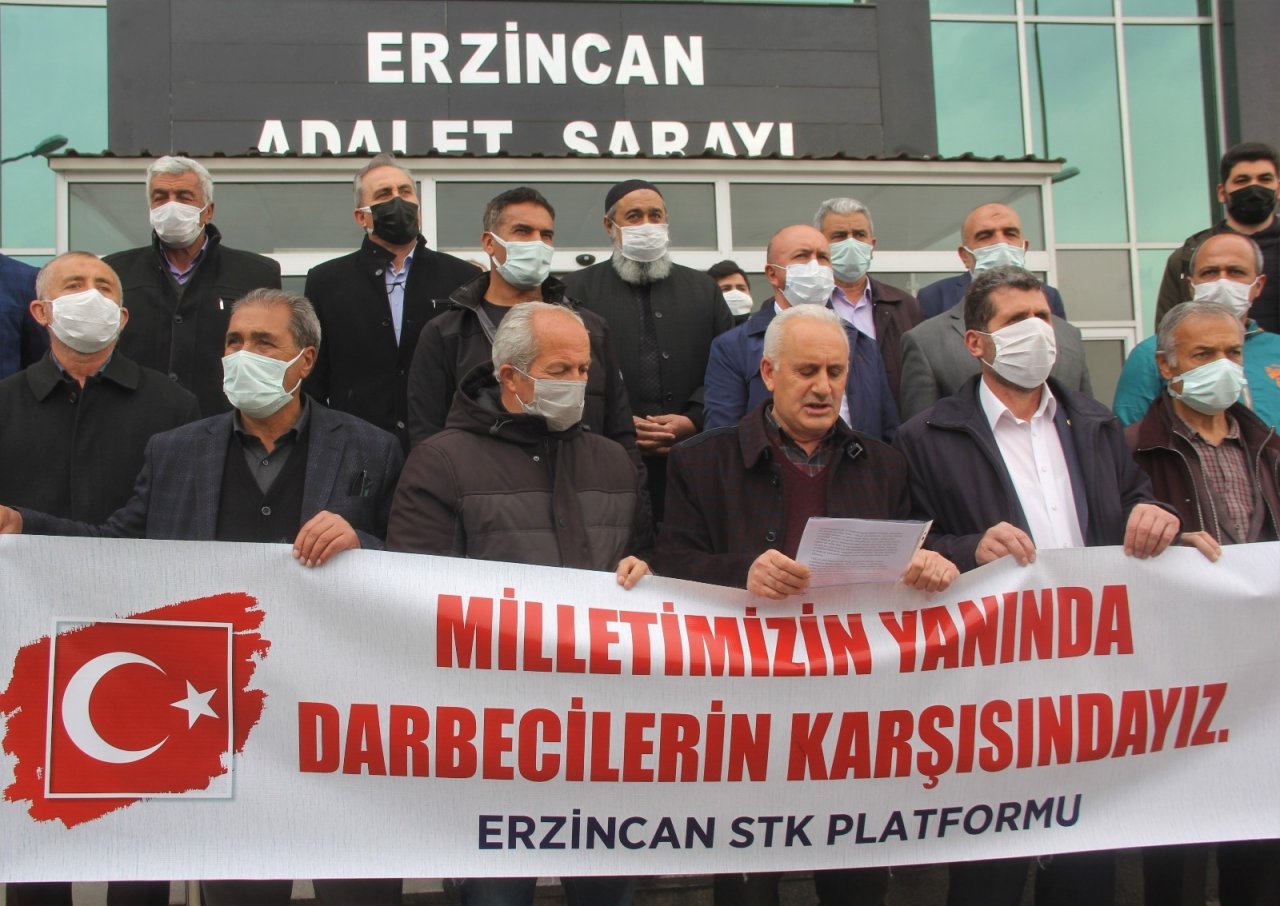 Erzincan’da Stk’lardan Emekli Amirallerin Bildirisine Ortak Tepki
