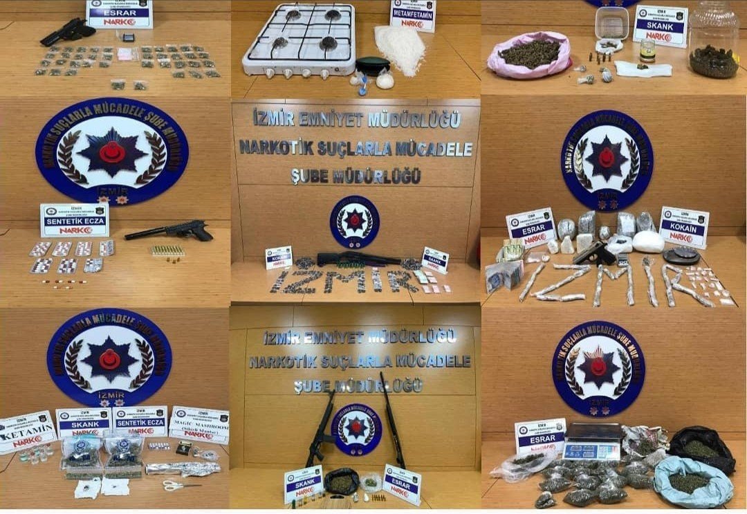 İ̇zmir’de Uyuşturucu Operasyonları: Bir Haftada 14 Tutuklama