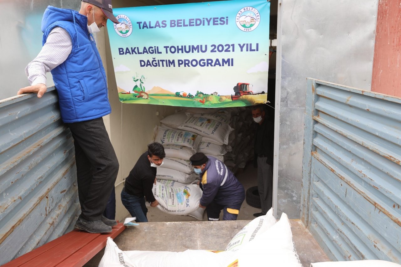 Talas’tan Tohum Desteği Devam Ediyor