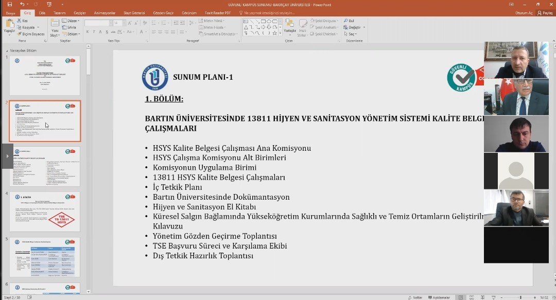 Bartın Üniversitesi “güvenli Kampüs Belgesi”nin Yaygınlaştırılmasına Destek Oluyor