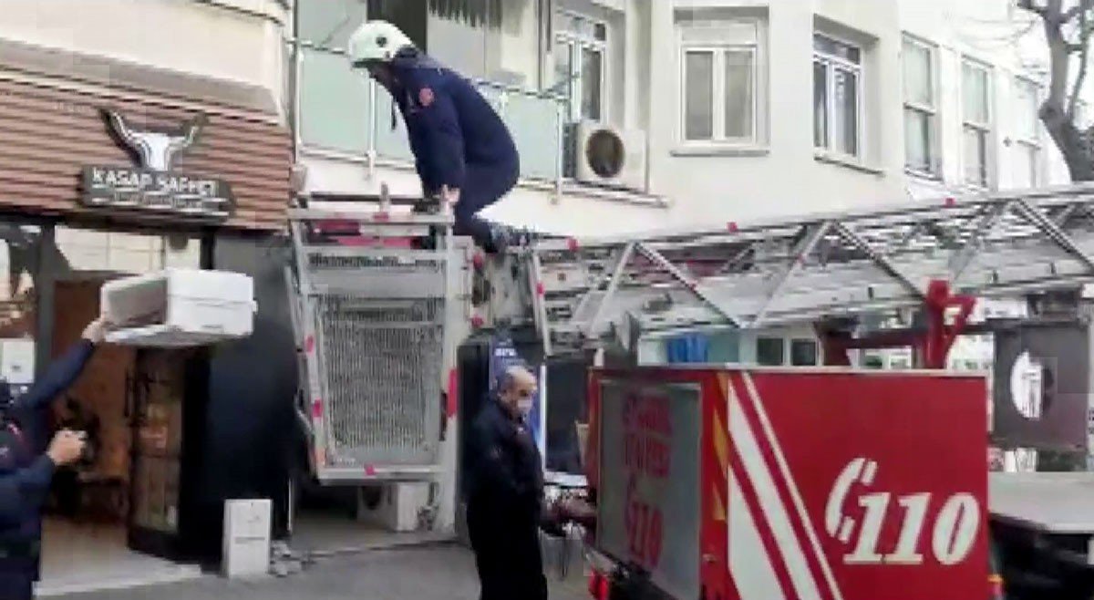 Balkondan Düşen Yavru Kedileri Martılara Yem Olmaktan İtfaiye Kurtardı