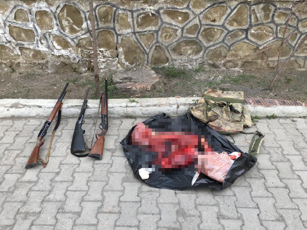 Erzurum’da Kaçak Dağ Keçisi Avı Yapan Şahıslar Suçüstü Yakalandı