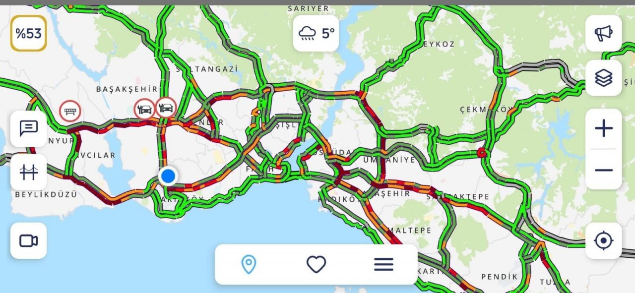 İ̇stanbul’da Soğuk Ve Yağışlı Hava Etkili Olmaya Başladı