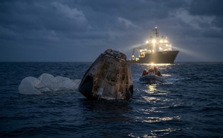 SpaceX kapsülü 199 günün ardından Meksika Körfezi’ne indi