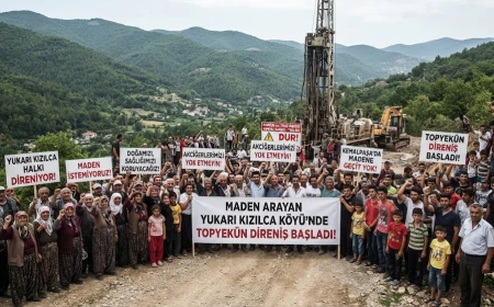 Maden Aranan Yukarı Kızılca Köyü’nde Topyekün Direniş Başladı !